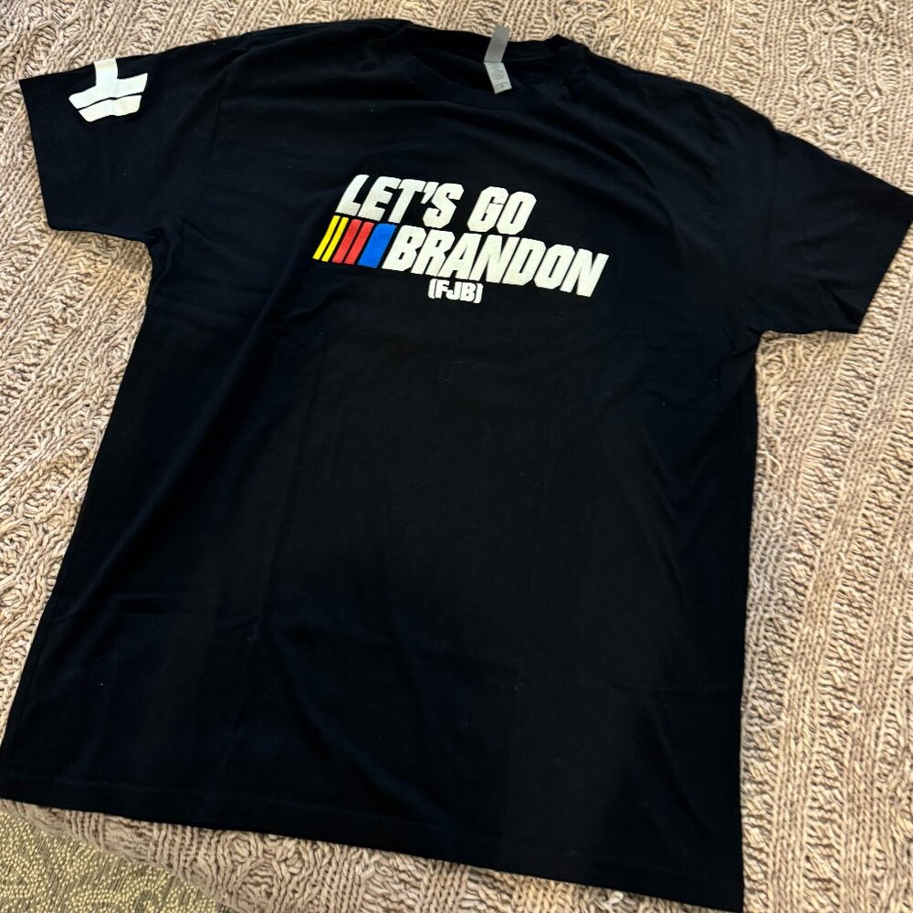 Mens Next Level Black Let’s Go Brandon FJB T Shirt Adult Unisex XL Extra Large